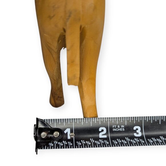 Olive Wood Camel Figurine 7" x 7" x 2" - Picture 9 of 11